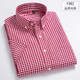 New summer men's short-sleeved shirt pure cotton thin plaid middle-aged casual cotton half-sleeved shirt daddy suit hk- 9710 pure cotton thin 38