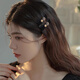 Xiang Wan hairpin 2 pieces bow hairpin forehead grab clip broken hairpin one-word side clip side bangs clip girl birthday gift
