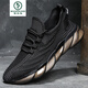 Holzspecker High-End New Summer Sports Schuhe atmungsaktive Freizeitschuhe Neue trendige Mesh Dad Schuhe Herren-Laufschuhe 9888 Schwarz 40