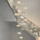 2024 new spiral staircase hollow long chandelier empty villa duplex building small loft apartment high living room light long plate 12040CM-mixed 27 head high 3 meters