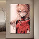 Evangelion Hängende Malerei Asuka Ayari Dekorative Gemälde Nummer 1 Mobile Anime Girl's Veranda Gemälde Eva03 80*12035 mm dicke Aluminiumlegierung schwarz gebürstet