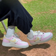 耐克（NIKE）NikeAir Force 1空军一号粉白四钩AF1时尚女鞋板鞋IB2574-600  IB3881-001 37.5