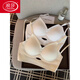Langsha (Langsha) ausgehöhlte U-förmige u-förmige Rückenless Heiße Girl Unterwäsche Hosentender BH Frauen Sommer Schönheit Rücken cooler sexy Gathering Bra White + Black (zweiteiler) s Vorgeschlagen 70A/70b