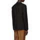 Versace Men's Rivet Logo Blazer Point Lapelera de la solapa hombrera Hebilla de hebilla informal Negra Única IT-48