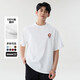 220G reines Baumwoll 2025 Gletscherblaues Kurzarm T-Shirt für Frauen im Sommer T-Shirt Sweet Student Top B701yl 1699 Weiß 2xl