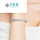 BAIQIUJIA 925 silver tanzanite silver bracelet women's sapphire bracelet silver jewelry birthday gift for girlfriend Tanzanite buckle design