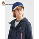 
Hush Puppies children's clothing boys' three-proof jacket jacket 25 autumn new children's outdoor hooded windbreaker hiding coat 170