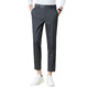 
LUGAYE Spring and Summer New Men's Leisure Pants Fashion Business Simple Non-scalding Anti-Wrinkle Comfortable Breathable All-match Straight Pants 9885 Black [Summer Style] 28 (2 feet 1)