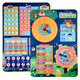 Shantoulin Village Kinderkindergärten Kalender Wetterwoche Pastekarte Baby Ruhige Bücher Spielzeug Lehrbuch Frühschulmaterial Pack mein kleiner Kalender + 15 kleine Holzperlen