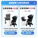Hubeier (HBR) stroller lightweight and high landscape children's stroller can sit and lie down Mpro automatic car collection Fantasy color blue green