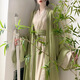 Hanfu Chinese Style Straight Set Full Full of Women's Ancient Costume Costume Dance Ancient Style Dance améliorée Jupe Wei et Jin Style Big Sleeve Shirt Suit Blue Big Sheeve Shirt S