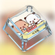 Dawenxi Yi2 Bubu Limited Emoticon Package Keycap Single Cartoon Animation Cross Achse Kreative niedliche transparente mechanische Tastatur B695-FM-Proposal [Yi2 Bubu] PC Transparent Personalisierte Tastatur