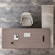 Semphia E0 level boss desk desk, simple and modern president desk, light luxury and high-end sense, chairman executive desk desk and chair combination E0 material 2.4 meters boss desk-11 years old brand