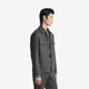 Jinba Herren Herbst- und Winter -Revers -Lupe -Woll -Woll -Jugend dünne Wolljacke Herrenjacke Herren BBWT3232 Kiln Grey XL