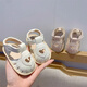 Ji Zhenfei summer baby toddler shoes infant girls sandals 0-1 years old 5-15 months soft-soled princess shoes, inner length 12cm, about 10-13 months