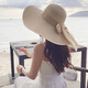 The bright moon returns to the beach straw hat for women in summer, seaside vacation, big hat brim, sun hat, big edge, spring and autumn outing fisherman's hat beige 16cm hat brim, all size