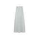 
MeiYANG Lingbo No. 2 skirt 50 combed cotton contrast webbing medium-length light umbrella skirt Grey (extended version) L