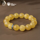 Potala Palace Beeswax Silver Separator Bracelet Single Circle Rosary Beads for Men and Women Large Simple Bracelet Beeswax Silver Separator Bracelet