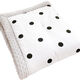 Japanese imported baby quilt pure cotton spring and autumn thin cotton baby beanie comfort blanket newborn autumn and winter small quilt gray edge large polka dot spring and autumn style 120x150cm