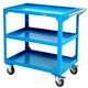 FHJQB heavy-duty multi-functional material truck turnover thickened workshop multi-layer steel tool garage room double-layer fitter trolley thickened heavy-duty 750*500*800 double-layer blue