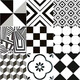 All-Ceramic Nordic 60*60 Schwarz-Weiß-Blumenfliesen-Restaurant-Bekleidungsgeschäft Badezimmer Anti-Rutschgeschäft Kee-resistente Bodenfliesen 6627 600*600