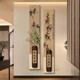 The paintings hanging on the entrance door are facing the medieval style of the new Chinese decorative paintings 2025 new Song Dynasty aesthetics BY6623+BY6624 35*210CM double layered three-dimensional frameless painting +LE