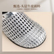 Zhr Capacal de la capa de vaca Slippers para mujeres en verano para zapatos para mujeres Sandalias livianas de suela suave para mujeres S678 beige 36