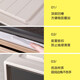 YWZR日本品质无印MUJ衣柜收纳箱抽屉式衣物收纳盒家用衣服储物箱塑料 C3523深45*宽35*高23CM 一个装茶色出口品质/免安装