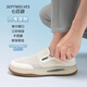 Sieben Wölfe Herrenschuhe Sommer-Mesh-Schuhe atmungsaktiv und Anti-Odor-Freizeitschuhe für Männer ein Fuß-Pedal-Schuhe weicher Sohle Non-Slip-Sportschuhe Weiß 9901 41