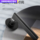
Shantoulin Village black door lock bedroom type indoor solid wood door split door lock modern simple magnetic door handle A style F9901 straight handle whole set of locks (magnetic lock body) + hinge door suction