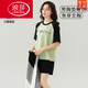 浪莎（LangSha）带胸垫一体纯棉睡衣女夏款短袖短裤韩版甜美加大码夏天家居服套装 带胸垫短-袖套-G1047 3XL 女【建议140-155斤】