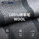 SEPTWOLVES 100% wool scarf for men, winter warm long high-end scarf for boyfriend, dad and elders gift box, soft light, dark black and gray, 180*30CM, exquisite gift box + ghostwritten greeting card