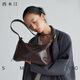 Semutin, milk candy, top layer cowhide tote bag, large capacity new crossbody bag, gift for girlfriend, coffee color