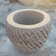 Natural glutinous rice cake making stone mortar for making rice cakes, extra large pair of stone jars for making mugwort and red pepper, household traditional stone nest, 25 cm diameter, free stone hammer