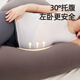 Xulin Japan Pregnancy Pillow Removable and Washable Waist Side Sleeping Pillow Special for Sleeping to Support the Abdominal Back Pillow and Clamp Legs for Full Pregnancy Rebound Dark Brown Scientific 5-Point Zones to Support the Abdomen without Hanging