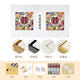 
Three-April Tiger wedding wedding words digital oil painting DIY hand-colored acrylic oil painting sends friends wedding gift wedding decoration painting nx13576 80*80cm stretched inner frame + outer frame free of safety