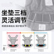 Ergobaby Baby Strap 24 temporadas Perro pequeño de los años Niñón Multifunción Bebé simple Taburete de cintura frontal para bebés Ligero sosteniendo artefacto súper transpirable perla gris + capucha a prueba de viento + bolso de cintura