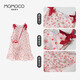 
Mamimaca MOMOCO girls summer pure cotton dress new style breathable flower cotton dress 82 full print 120