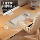 Electric lifting desk computer desk desktop home office desk home small desk study desk writing desk workbench 14070 hidden insertion row single motor inverter two-section red oak white shelf magic storage cable slot