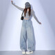 
Light-colored scimitar jeans for women in summer 2025 new pear-shaped meat-covering drooping small banana wide-leg pants light blue trousers L size recommended 110-119Jin [Jin equals 0.5 kg]