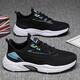 All-Match atmibable lässige Schuhe für Männer leichter weicher Sohle Sneakers Soft Sohle Kee-Resistant Herrenschuhe für Sommerpendeln im Freien im Freien trendige Schuhe JX-YC-683 Black 40