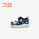 ANTA children's sandals, boys' and girls' shoes, infants' 2025 summer new arrival Octopus breathable toe-cap anti-collision beach shoes for boys, blue/white/black 0066H--4 22