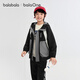 Balabala Windshell Jacket Children's Clothing Boys' Jackets Children's Tops 2025 Autumn Work Clothes Water-Repellent Tide 208325105104