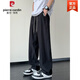 Pierre Cardin Pantalones caídos de la luz de verano de los hombres y delgados pantalones informales rectos jóvenes de hombres de moda para hombres de seda fría fría pantalones de secado rápido K6636 Khaki [actualización] m aproximadamente 90-110 Jin [Jin equivale a 0.5 kg] se puede usar