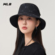 MLB官方男女简约时尚LOGO遮阳帽抽绳渔夫帽25夏季新款HTM01 纽约洋基队/黑色 M /59