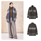 SHOKAY star's same style Dong Life Live Room light luxury mohair yak velvet retro cardigan belt sweater brown L