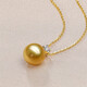Pearl Pendant Single Mother-of-pearl Pendant Necklace S925 Silver Single Gold Bead Princess Model for Women 10mm White Pearl Model
