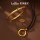 Laishen psychic gold ring for women, enamel universe circle, solid gold ancient method ring, birthday gift for girlfriend, solid gold ring - about 4.86 grams, more to be refunded, less to make up 10