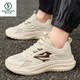 Woodpecker 2025 summer new large-size sports and casual shoes 46 breathable dad shoes 47 thin mesh odor-proof men's shoes 48 825-YC beige 38