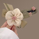 Genbe temperament flower one-line clip women's 2025 new high-end hair clip back head super fairy duckbill chuck headdress beige flower duckbill clip [1]